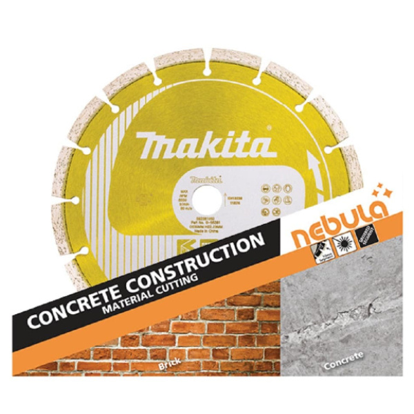 Makita B-56275 180mm (7") x 25mm Nebula Concrete Construction Segmented Diamond Saw Blade